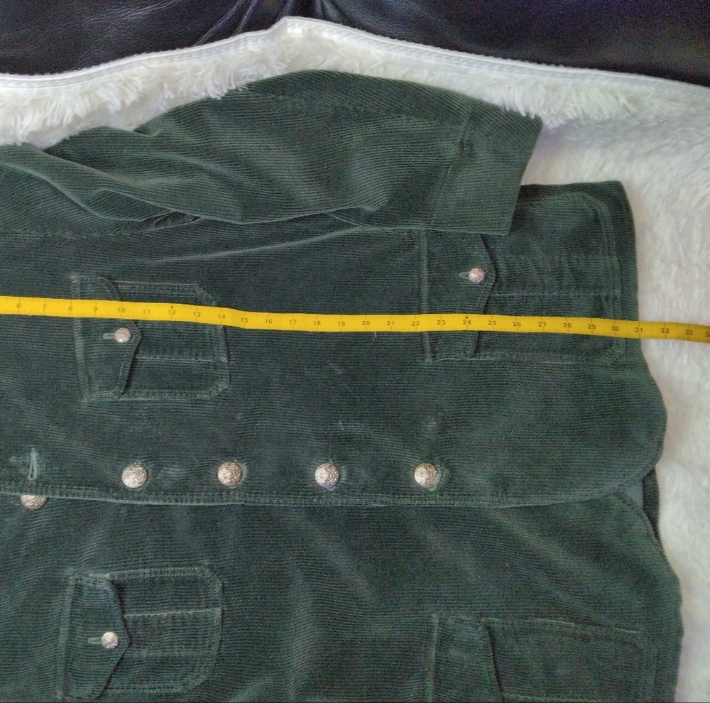 Polo Ralph Lauren Green Corduroy Military Hunting Jacket Coat Size XXL - Picture 14 of 16